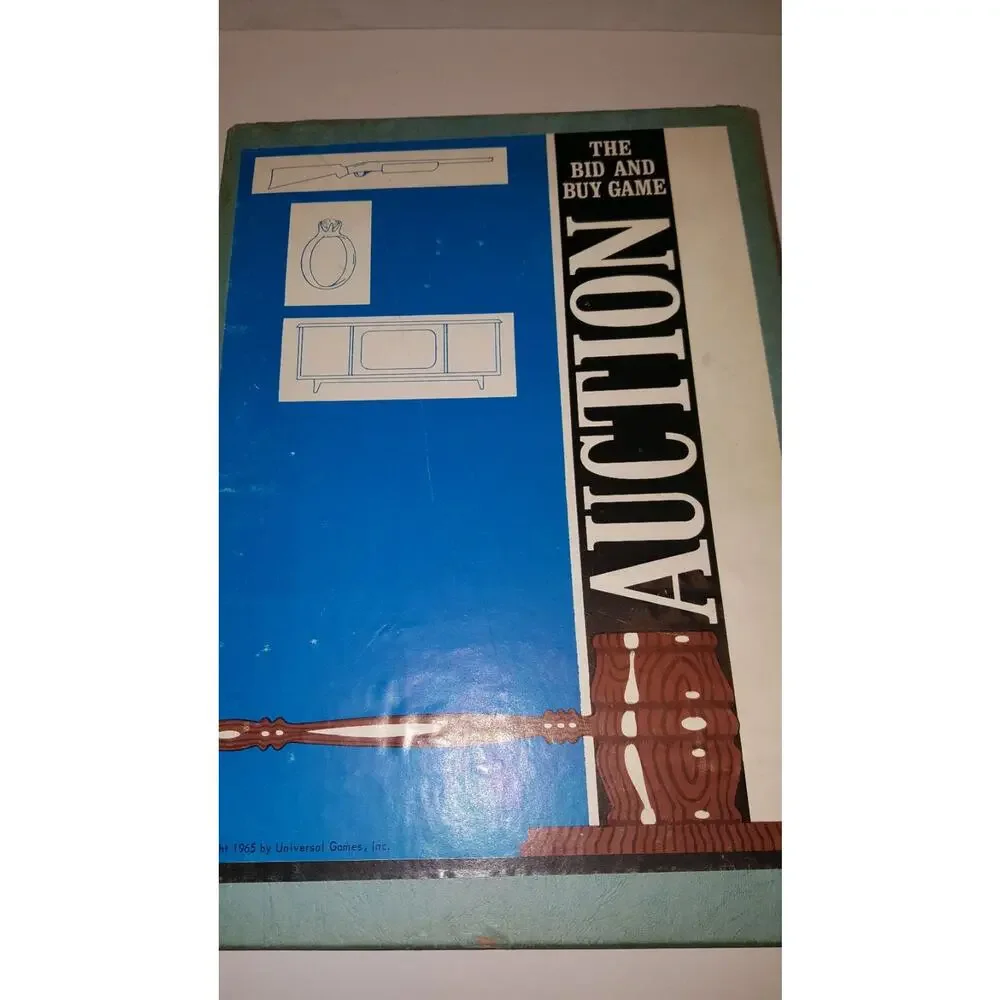 Vintage Auction The Bid and Buy Board Game Complete First Edition